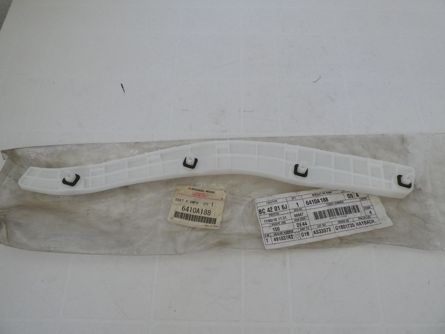 per auto mitsubishi pajero 2006 2009 piastra paraurti posteriore destra rear bumper plate right 6410a188