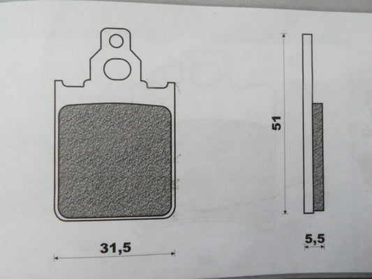 Per Cagiva prima 50 80   pastiglie disco freno posteriori scooter rear pads