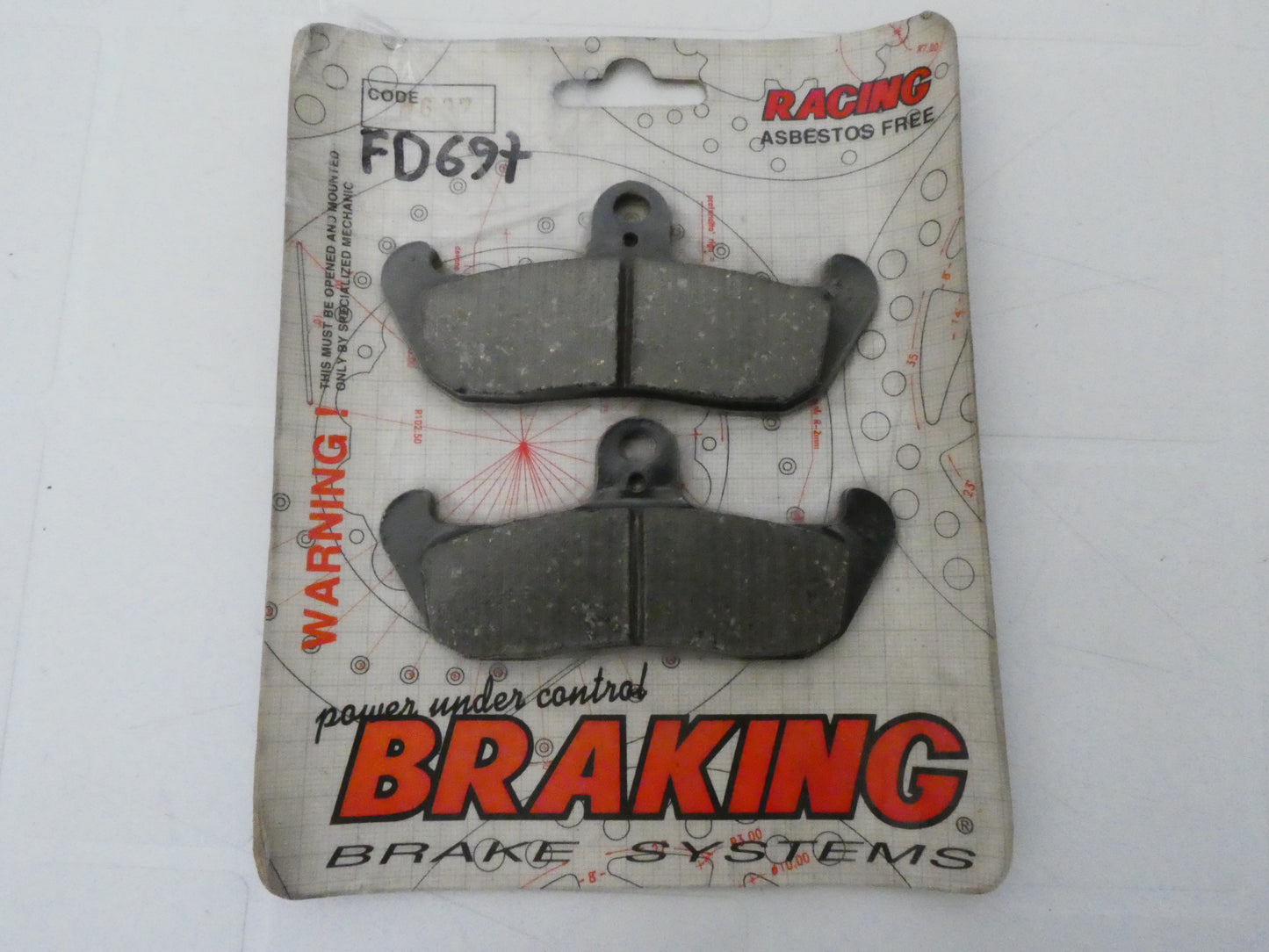 per cagiva mito 1991 1992  pastiglie disco freno anteriore brake pads front disc braking