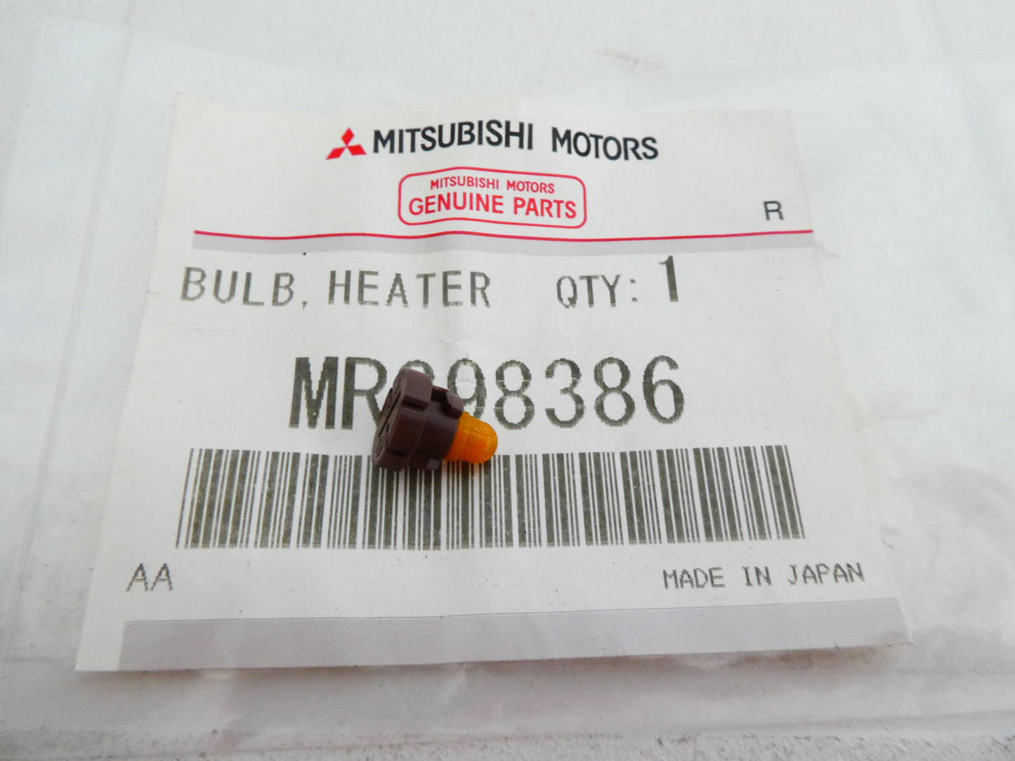 per auto mitsubishi lampadina cruscotto bulb lamp heater mr398386