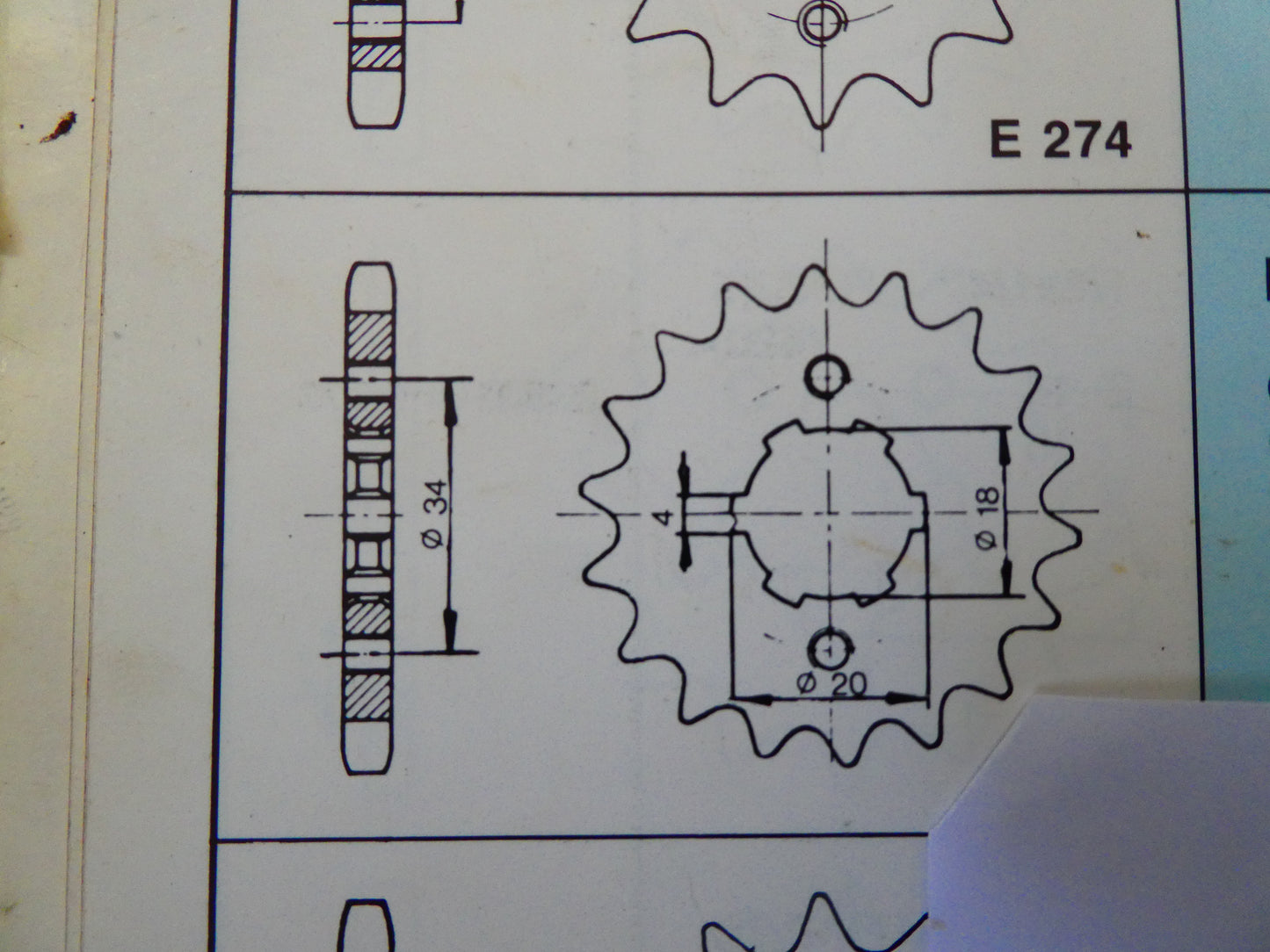 Per Honda cb 125 j italia cg moto pignone catena front sprocket chain Z 14 428 23801-437-000
