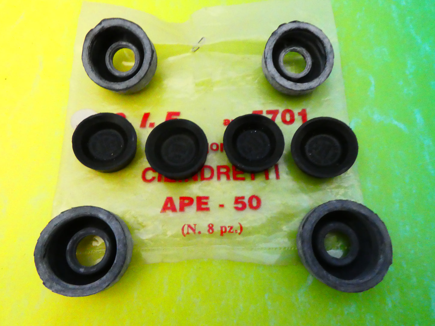 per ape piaggio 50 tm p50 fl2 cross 1980 2014 guarnizione gommini cilindretto freno posteiore
