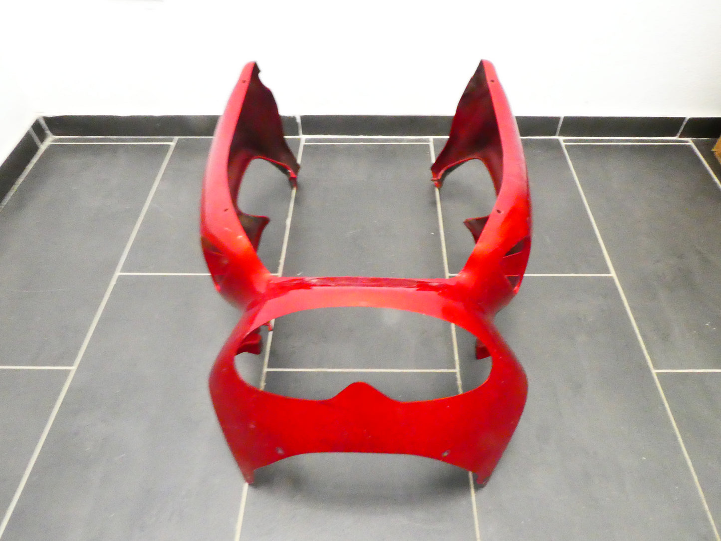 Per Aprilia Pegaso 650 ie 2004 carena frontale cupolino rosso front fairing red 8168296