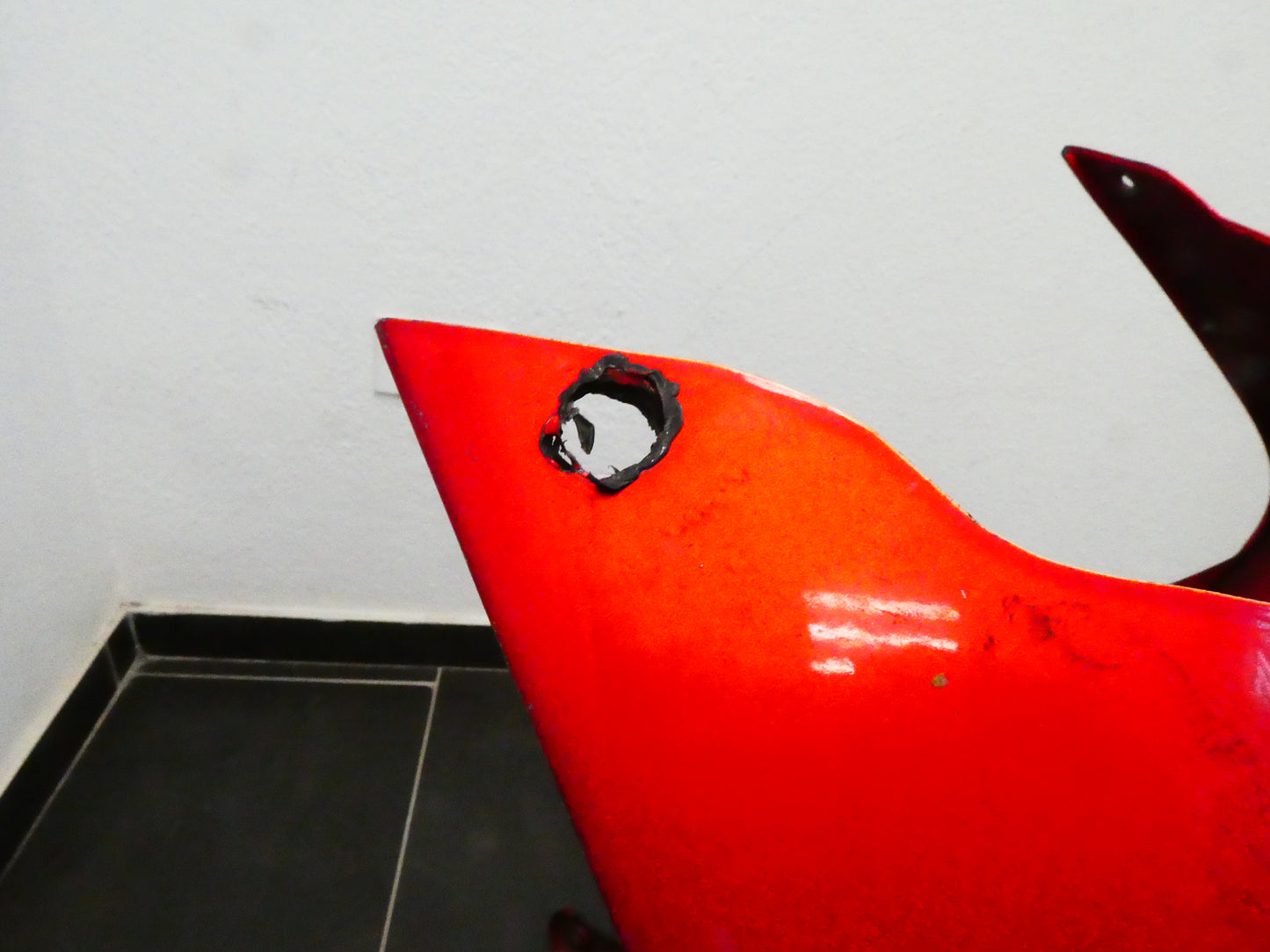 Per Aprilia Pegaso 650 ie 2004 carena frontale cupolino rosso front fairing red 8168296