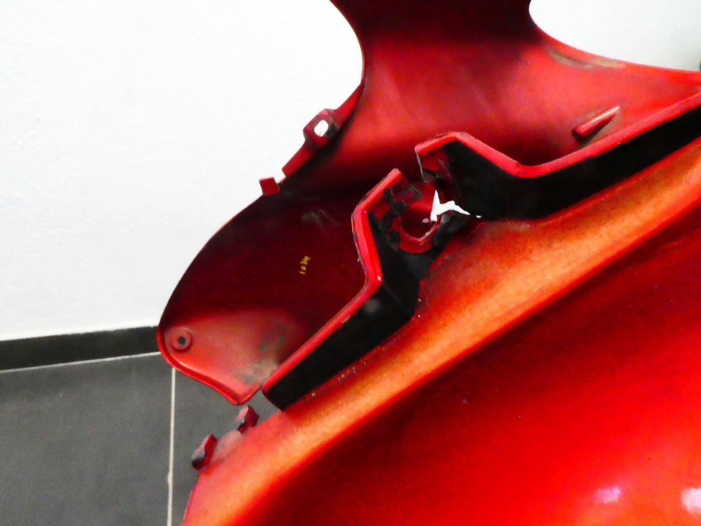 Per Aprilia Pegaso 650 ie 2004 carena frontale cupolino rosso front fairing red 8168296