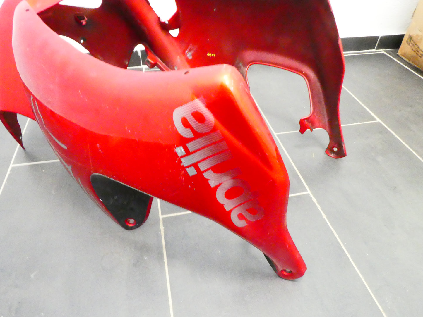 Per Aprilia Pegaso 650 ie 2004 carena frontale cupolino rosso front fairing red 8168296