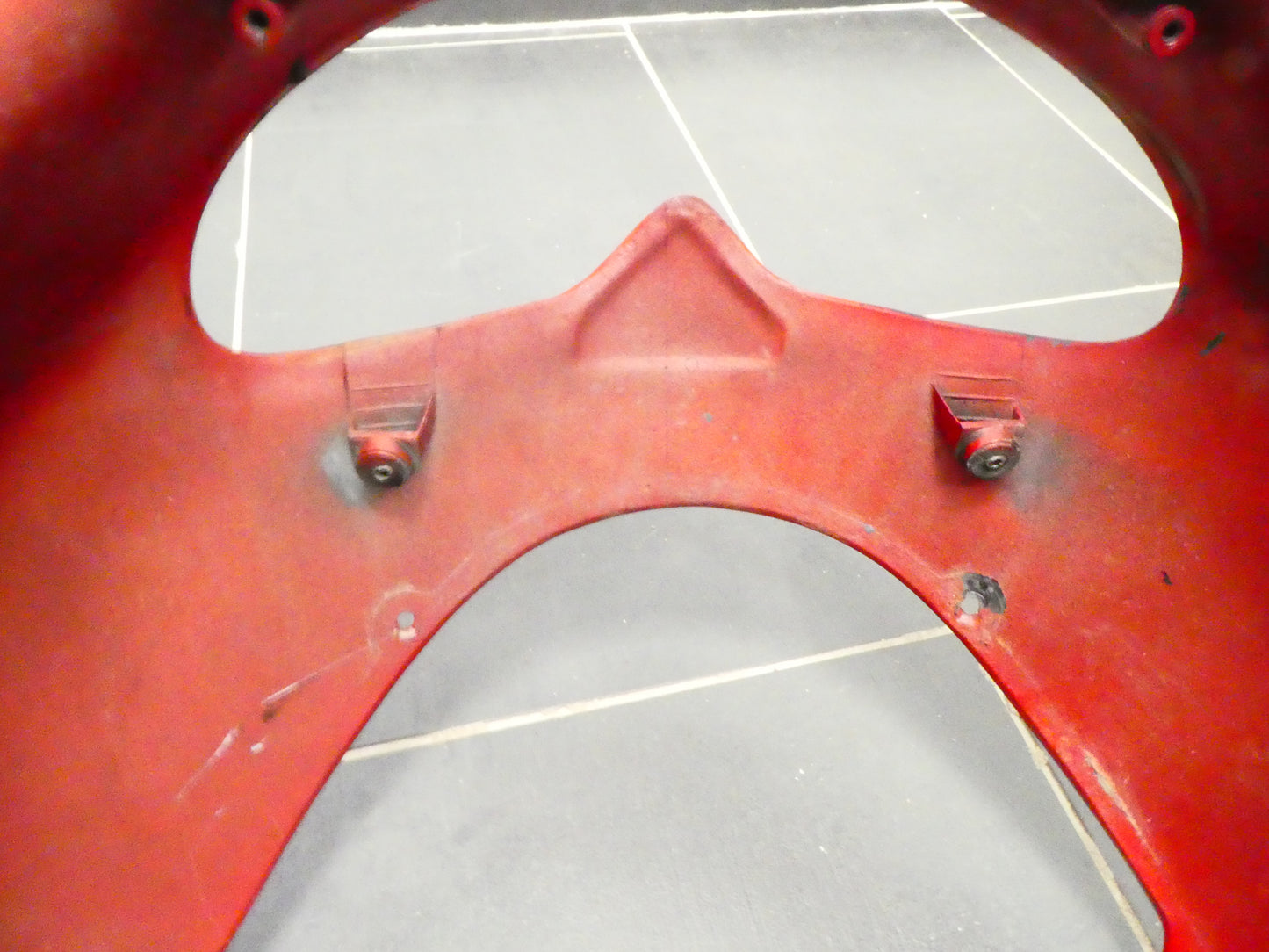 Per Aprilia Pegaso 650 ie 2004 carena frontale cupolino rosso front fairing red 8168296