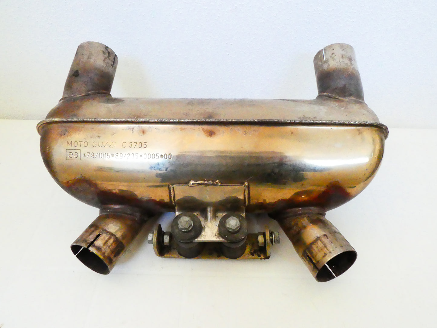 per moto guzzi 1100 sport daytona v10 centauro scatola espansione marmitta exhaust box exspansion gu37123905 c3705
