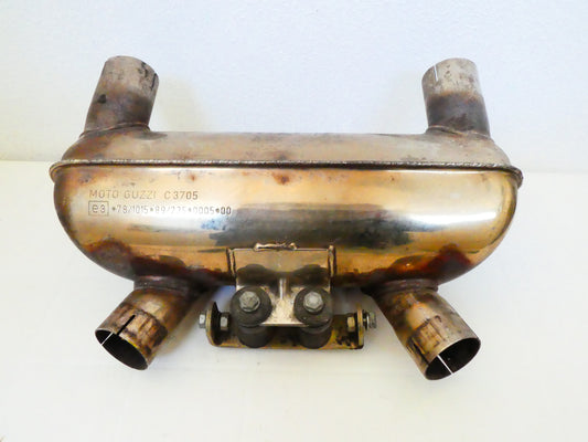 per moto guzzi 1100 sport daytona v10 centauro scatola espansione marmitta exhaust box exspansion gu37123905 c3705