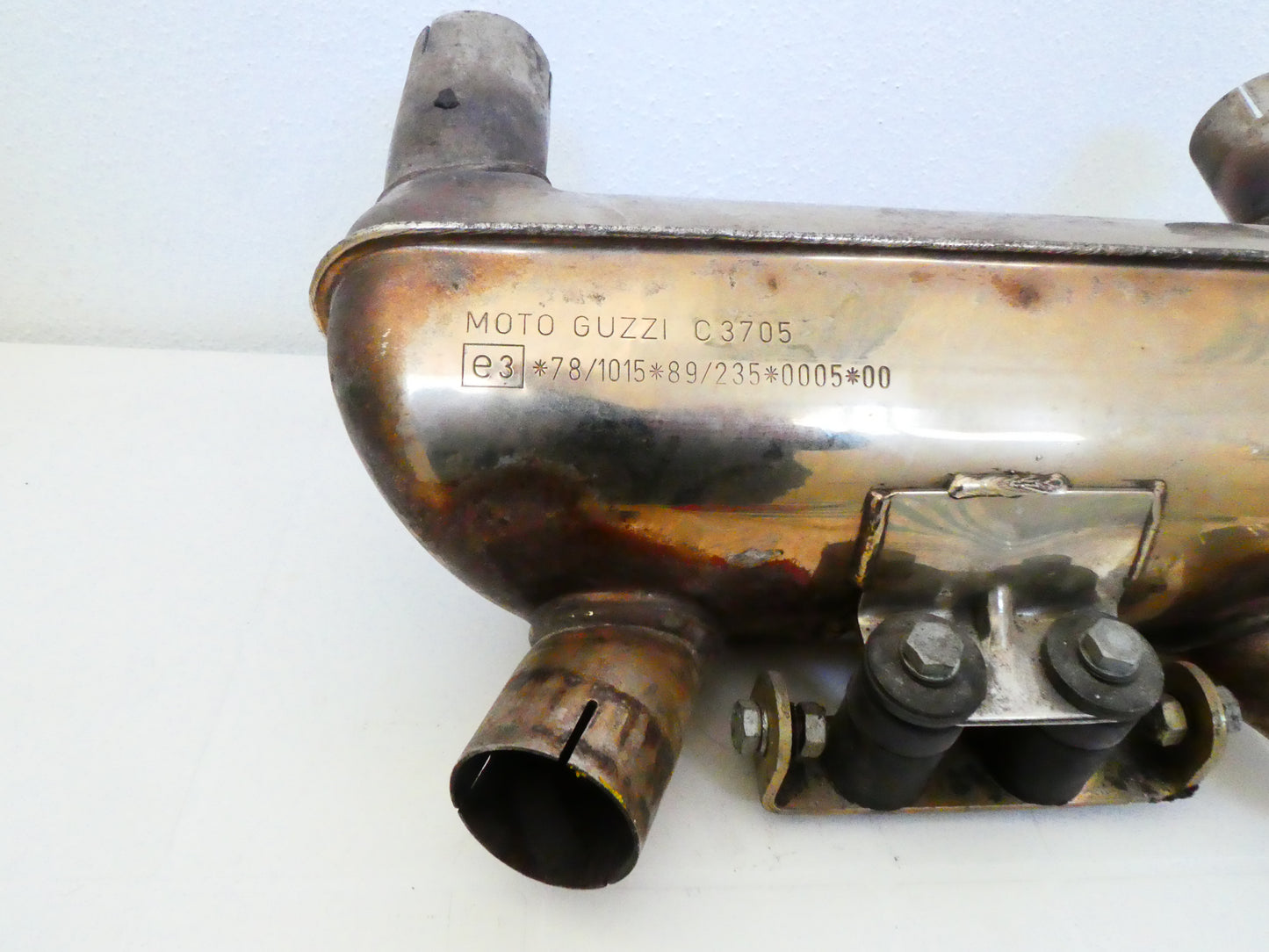 per moto guzzi 1100 sport daytona v10 centauro scatola espansione marmitta exhaust box exspansion gu37123905 c3705