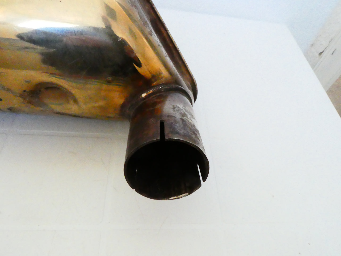 per moto guzzi 1100 sport daytona v10 centauro scatola espansione marmitta exhaust box exspansion gu37123905 c3705