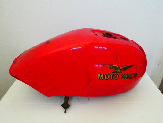 per moto guzzi v65 lario serbatoio benzina tank fuel rosso
