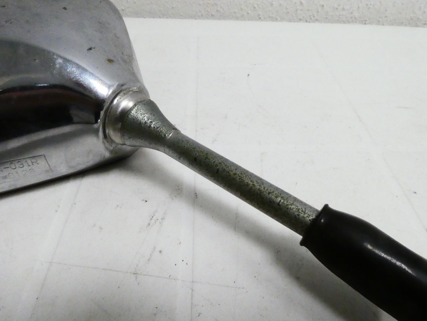 per moto custom specchietto destro rettangolare mirror right ken sean