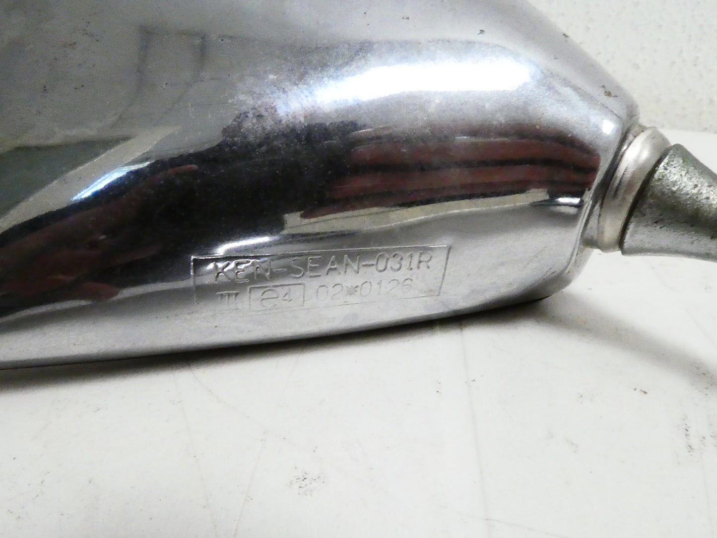 per moto custom specchietto destro rettangolare mirror right ken sean