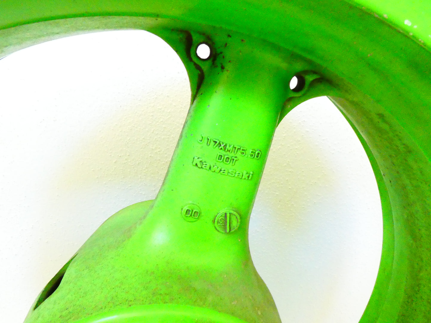per kawasaki zx-9r 1998 1999 ruota cerchio posteriore  verde wheel rear green j17 x mt 5.50  410731658cj