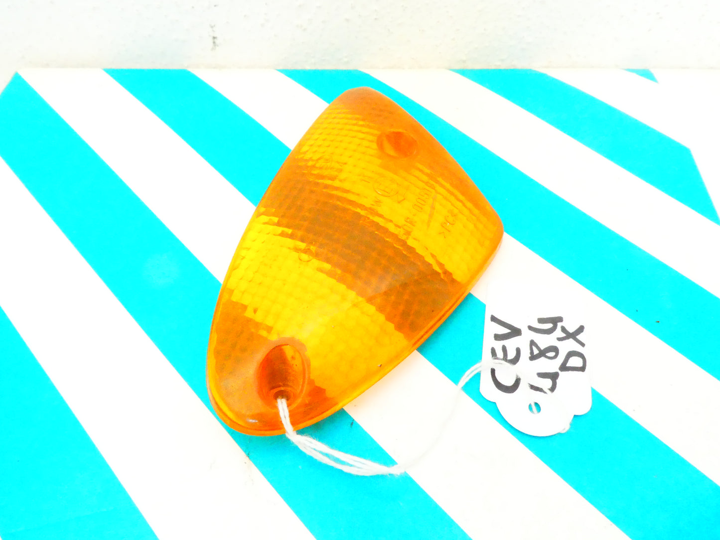 per scooter moto lente trasparente freccia destra arancione orange turn signal  cev 484