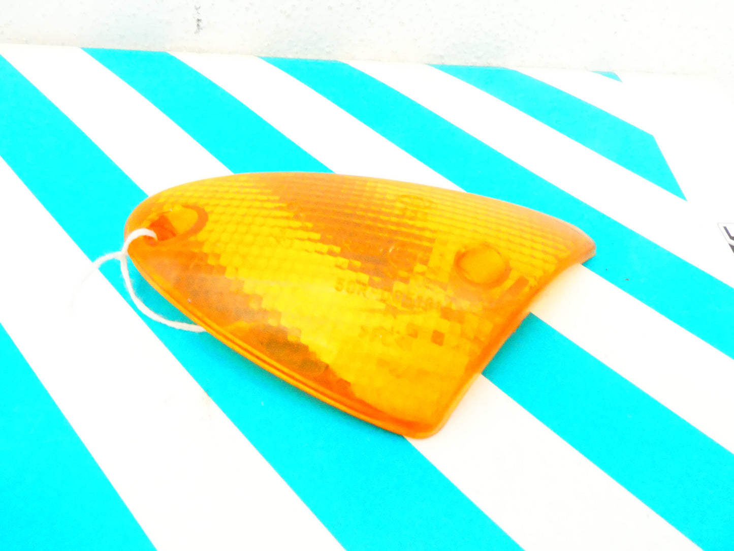 per scooter moto lente trasparente freccia destra arancione orange turn signal  cev 484