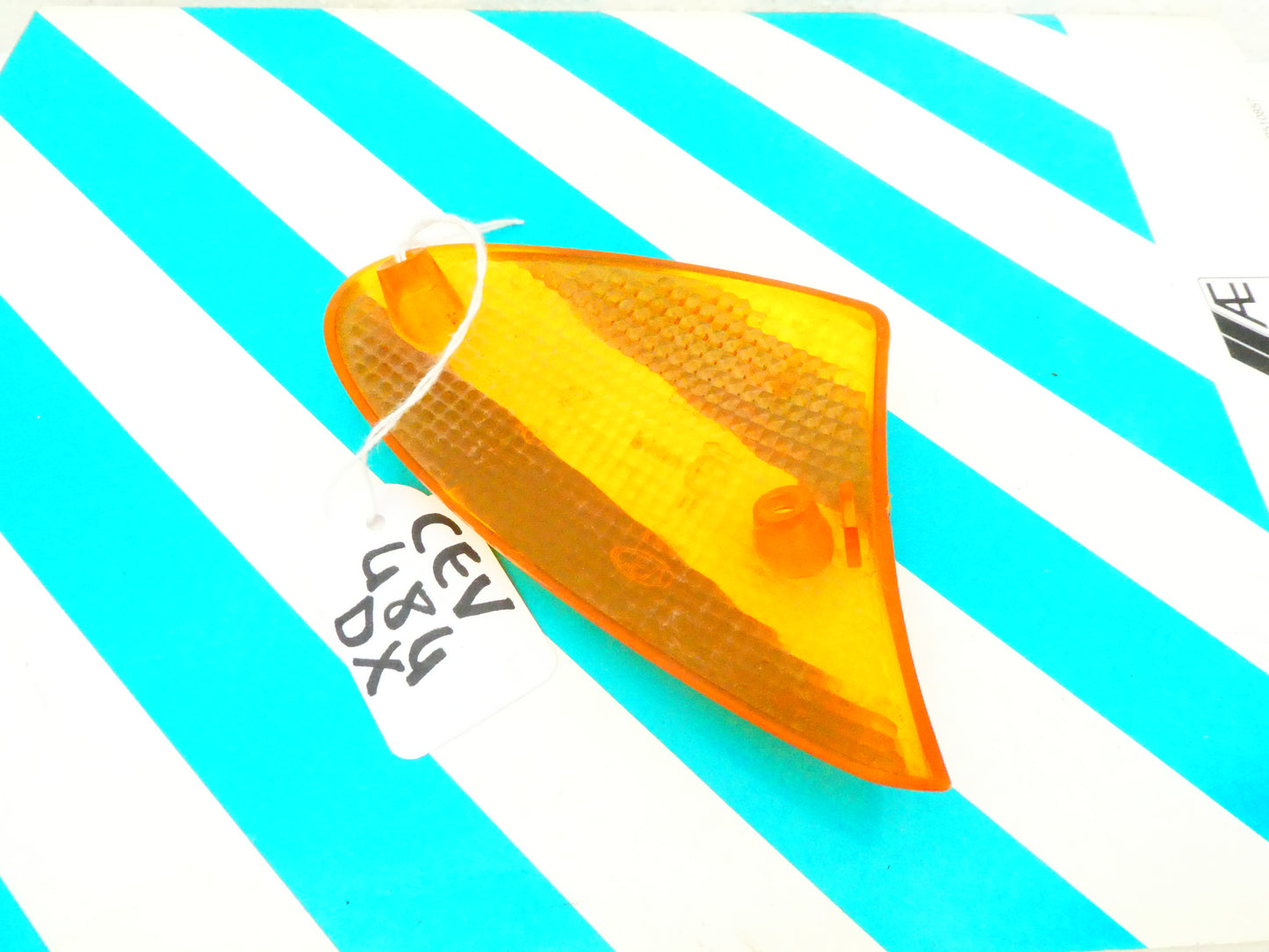per scooter moto lente trasparente freccia destra arancione orange turn signal  cev 484