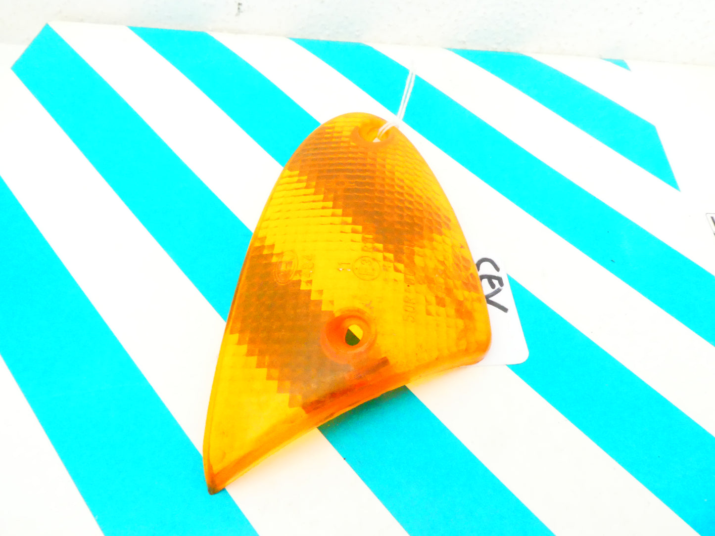 per scooter moto lente trasparente freccia sinsitra  arancione orange turn signal  cev 484