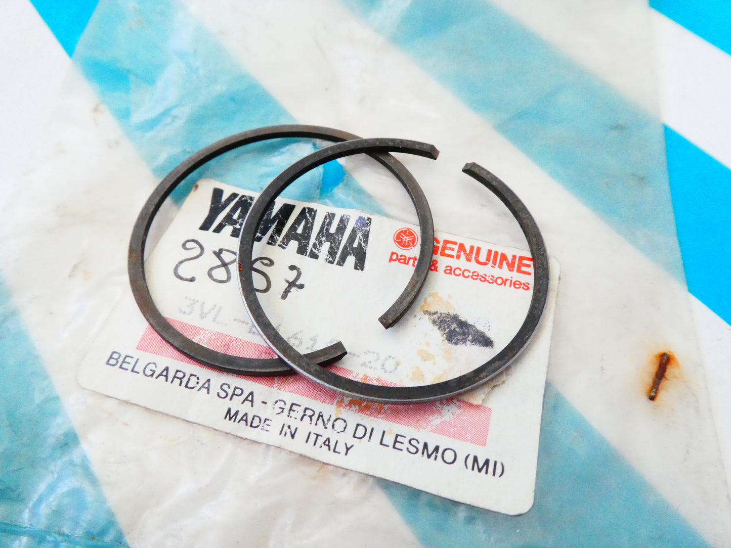 Per mbk booster 50 3vl-E1610-20 segmenti fasce fascia pistone 1° maggiorazione scooter ring  piston