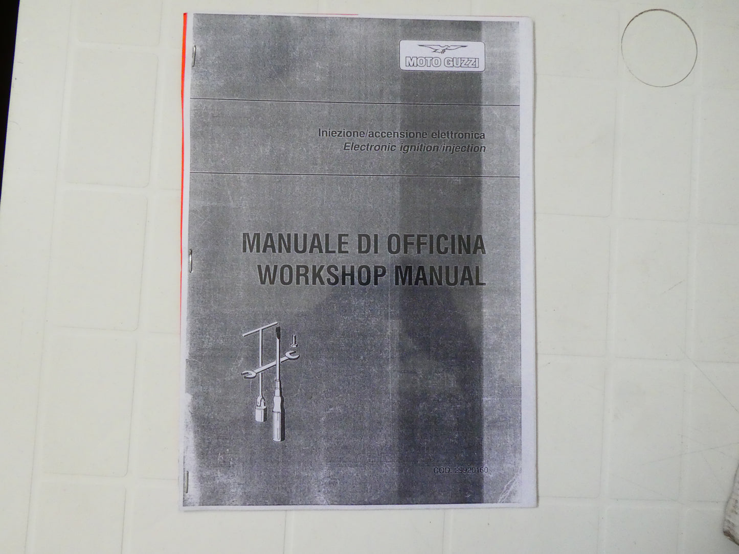 Manuale officina per Moto guzzi iniezione accensione elettronica electronic ignition injection workshop manual  stampa cartacea