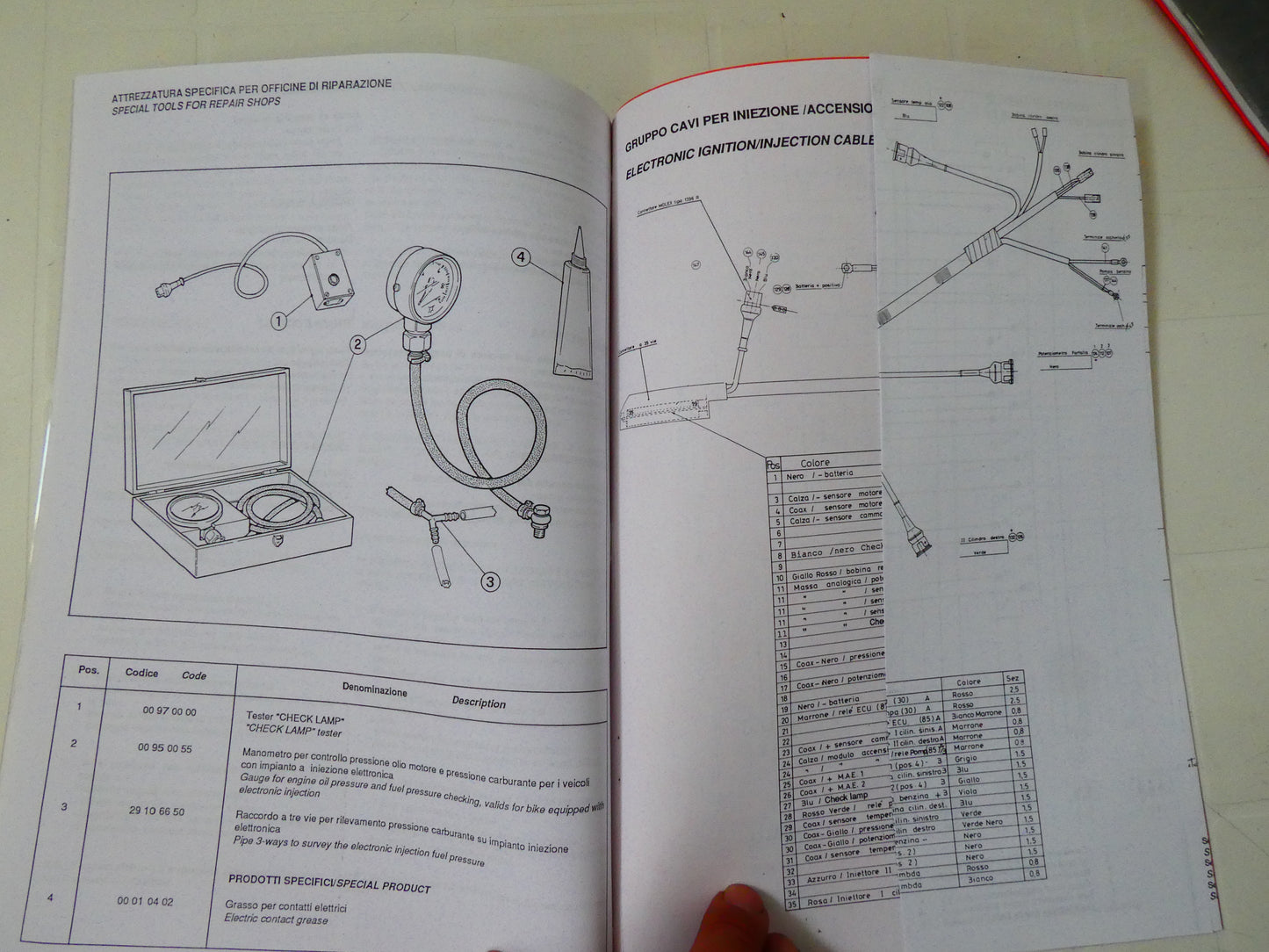 Manuale officina per Moto guzzi iniezione accensione elettronica electronic ignition injection workshop manual  stampa cartacea