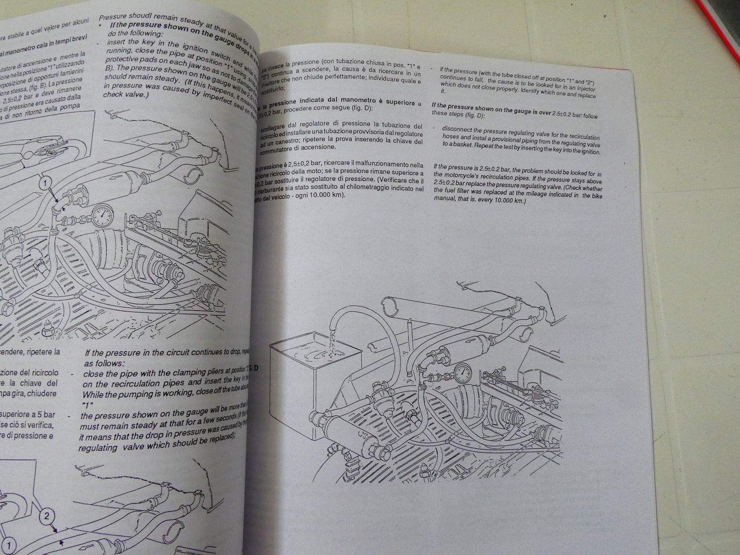 Manuale officina per Moto guzzi iniezione accensione elettronica electronic ignition injection workshop manual  stampa cartacea