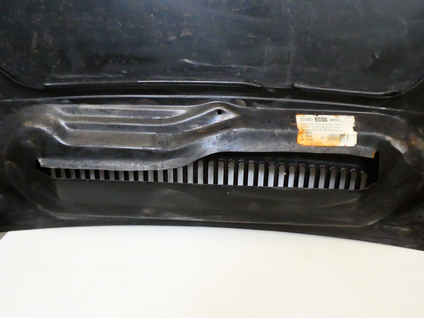 per auto ford escort mk4 gaf awf abtf 1983 1990 cofano motore car hood capot haube embo 1661821
