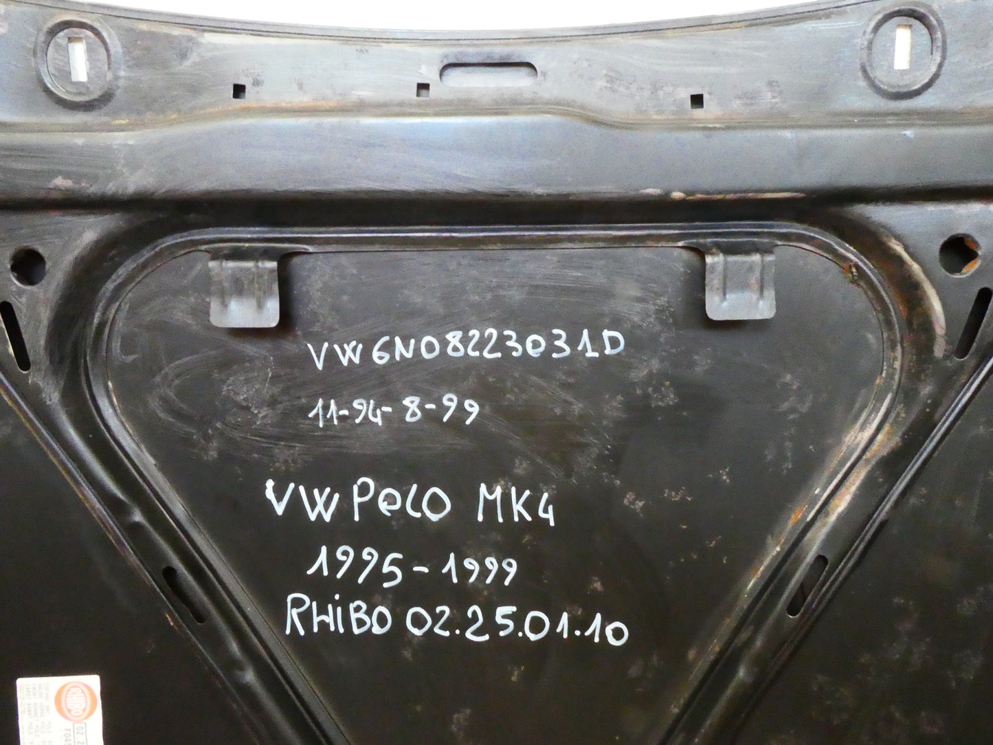 per auto volkswagen polo 1995 1999 cofano motore car hood capot haube rhibo 6N08223031D