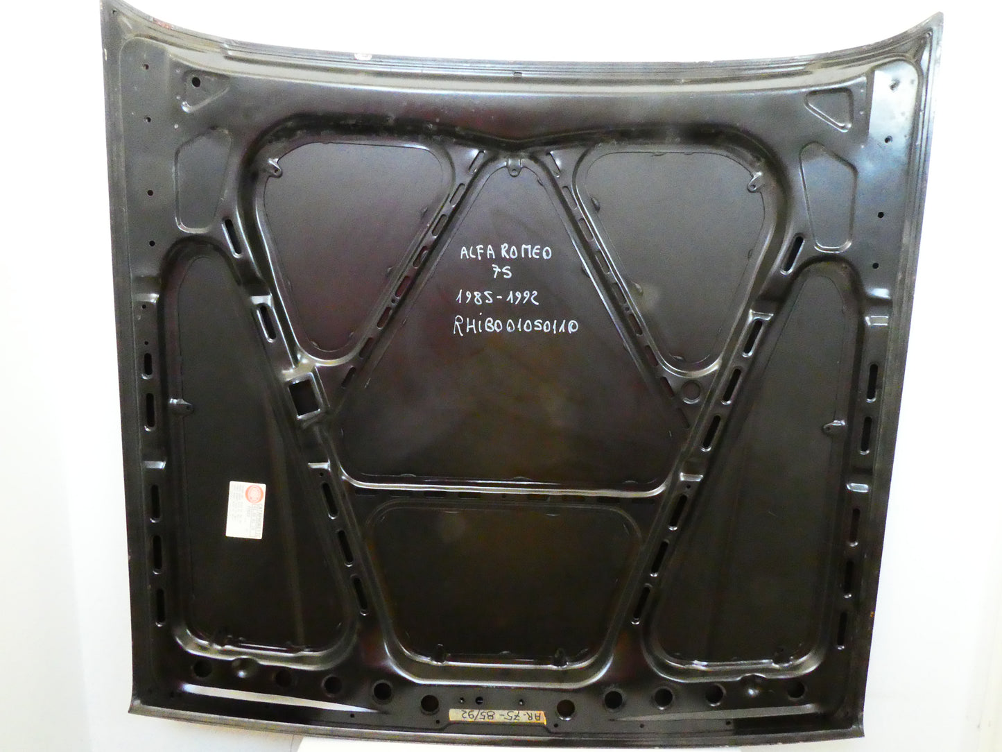 per auto alfa romeo 75 1985 1992  cofano motore car hood capot haube rhibo 01050110
