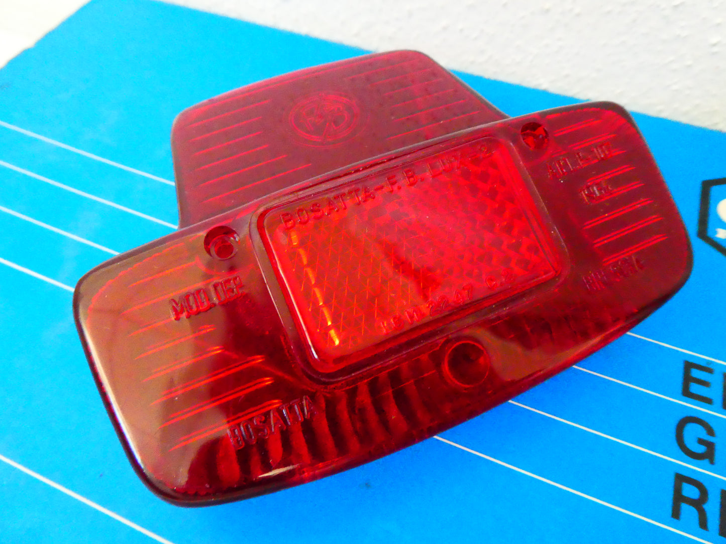 Per piaggio Vespa GL 125 Super 150 SS lente gemma stop fanalino lens tail light rear f.b lux
