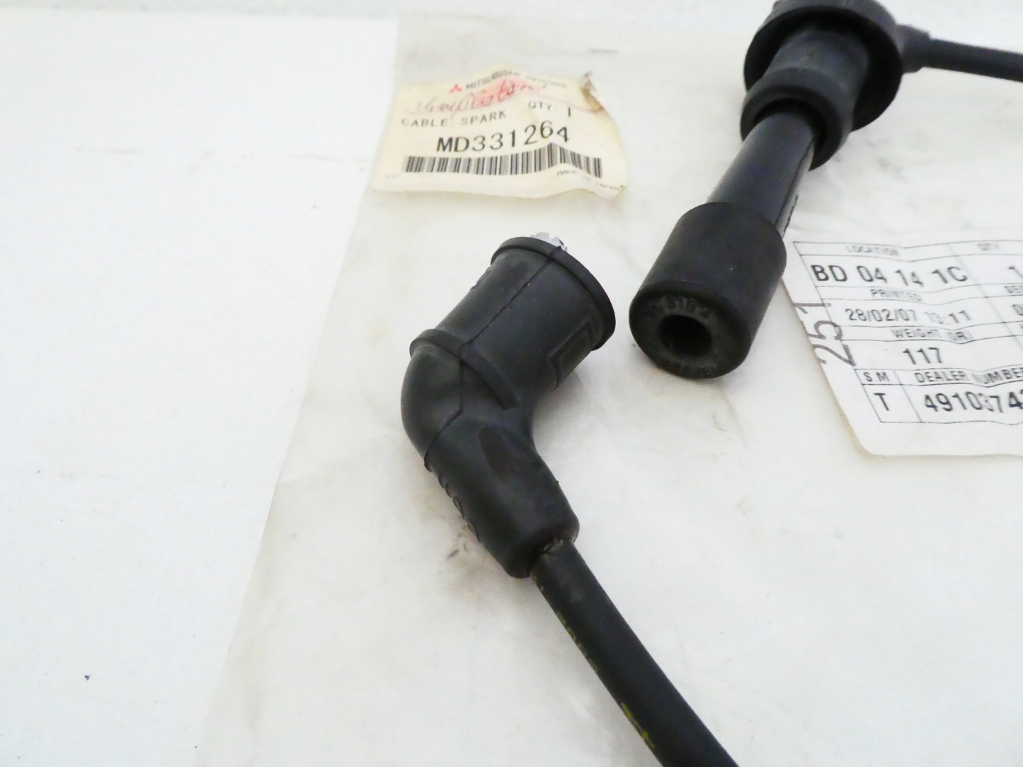 per auto mitsubishi galant lancer mirage emeraude eterna cavo candela 4 cable spark plug 4 md331264