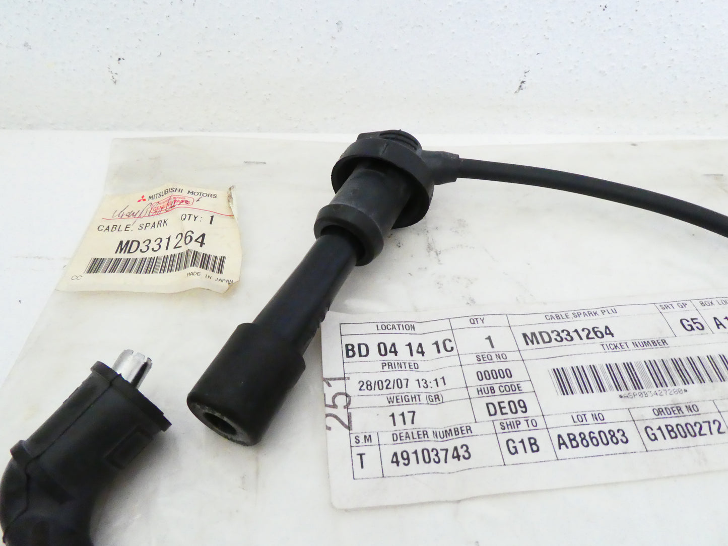 per auto mitsubishi galant lancer mirage emeraude eterna cavo candela 4 cable spark plug 4 md331264