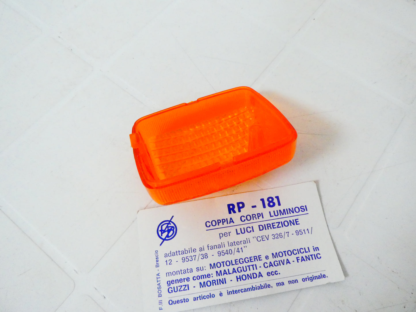 Tipo CEV 326 327 Gemma freccia moto TURN SIGNAL LENS per Fantic Cagiva aprilia per Honda