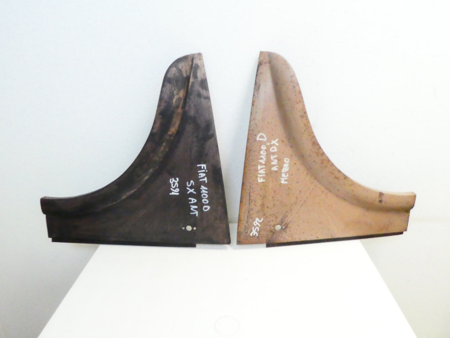 per auto fiat 1100 d coppia mezzi parafanghi anteriore destro sinistro pair fender front right left oem
