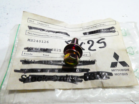 per auto mitsubishi ms240126 bullone rondella vite esagonale bolt screw  8x 25