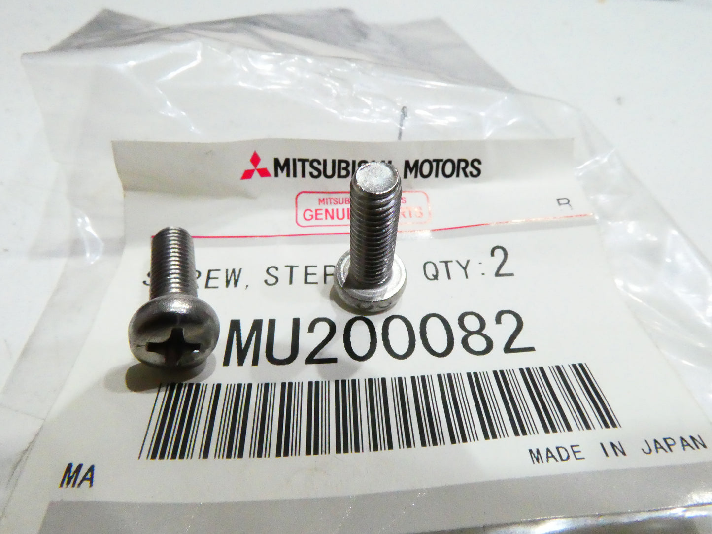 per auto mitsubishi coppia rondellata viti pair screw 6 x 16 mu200082