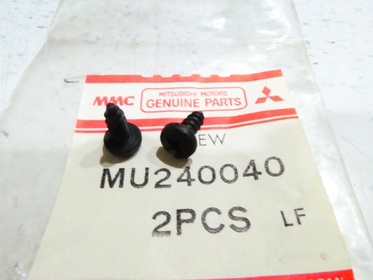 per auto mitsubishi 2 viti nere pcs  screw black 4 x 10 mu240040