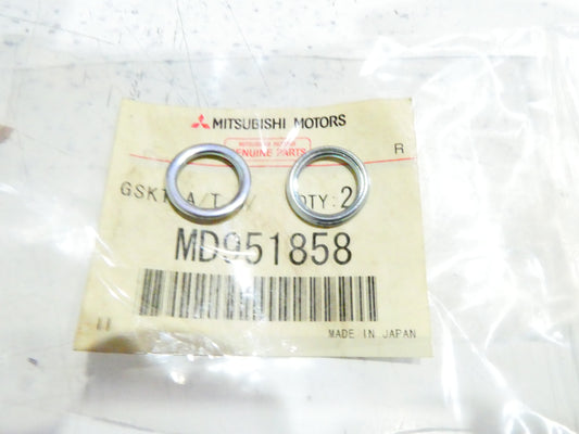 per auto mitsubishi 2 guarnizioni tappo scarico olio oil plug gasket md951858