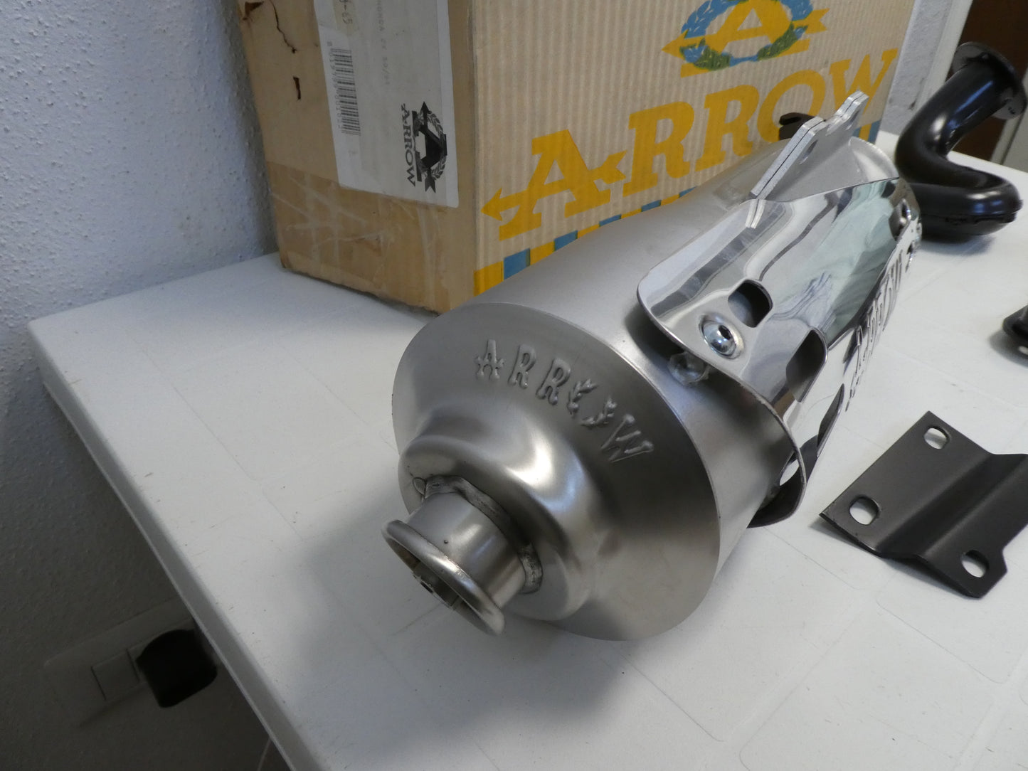 per scooter honda zx dio 50 af34 motore orizzontale marmitta scarico marmittino exhaust arrow