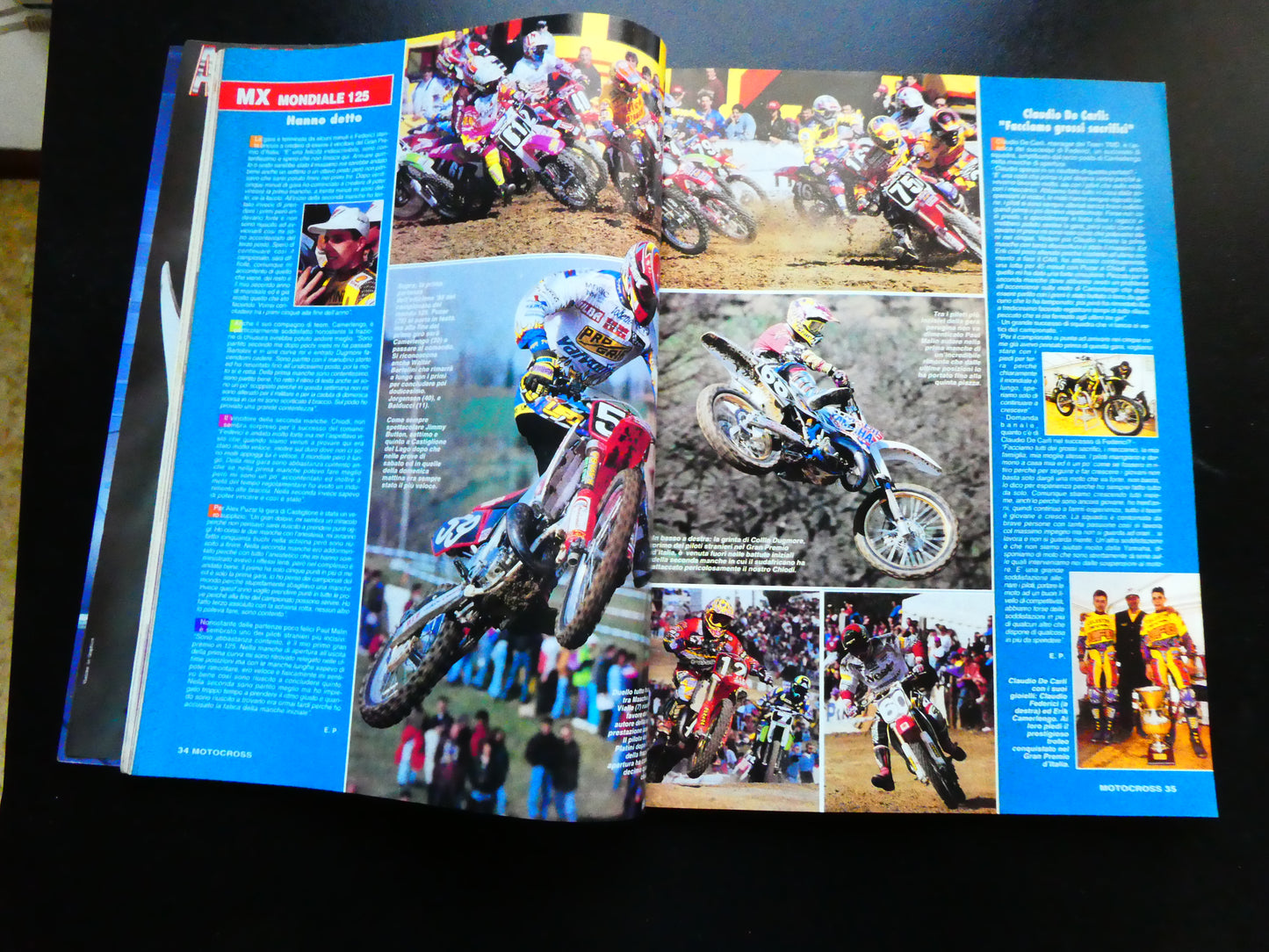motocross rivista maggio 1995 ufo scooter aprilia rx50 husquarna 630 montesa cota prove trial enduro
