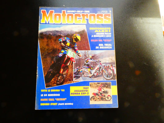 motocross rivista marzo 1995 enduro rally trial minicross 80 fantic section