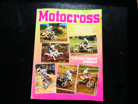 motocross rivista agosto 1992 enduro rally trial cross honda mondiale gamma husqarna