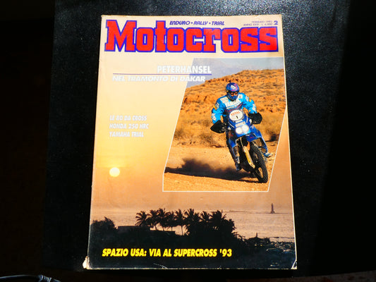 motocross rivista febbraio 1993 honda cr250 hrc moto 80 honda xr250 yamaha wr200 yamaha ty250 z