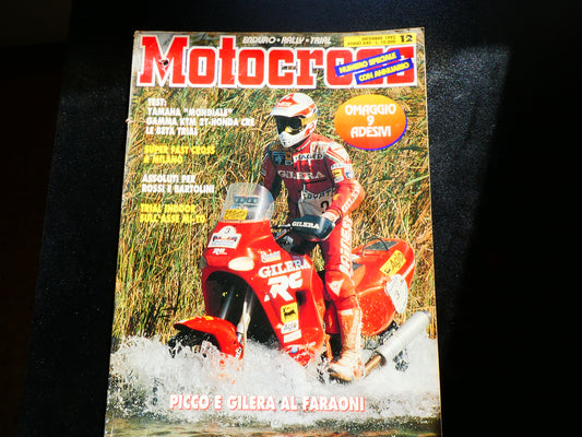 motocross rivista dicembre 1992 yamaha yz250 ktm 125 200 sx 125 300 egs beta zero gara synt trial honda cre 125 250 cre