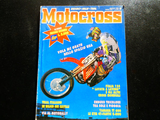 motocross rivista maggio 1993 mc grath yamaha tt600 ktm 350 600 exc fantic k roo 250