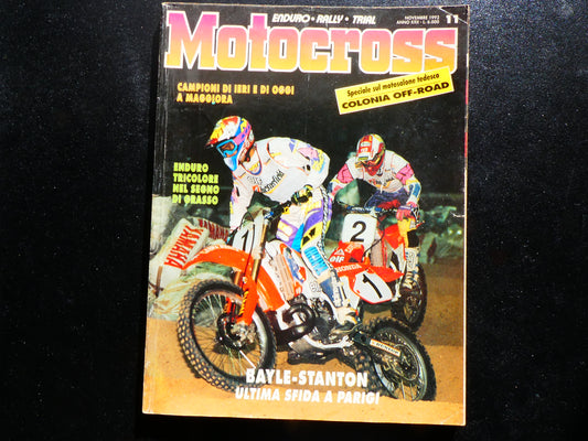 motocross rivista novembre 1992 prova aprilia climber 280 r 1993 mondiale trial ahvala