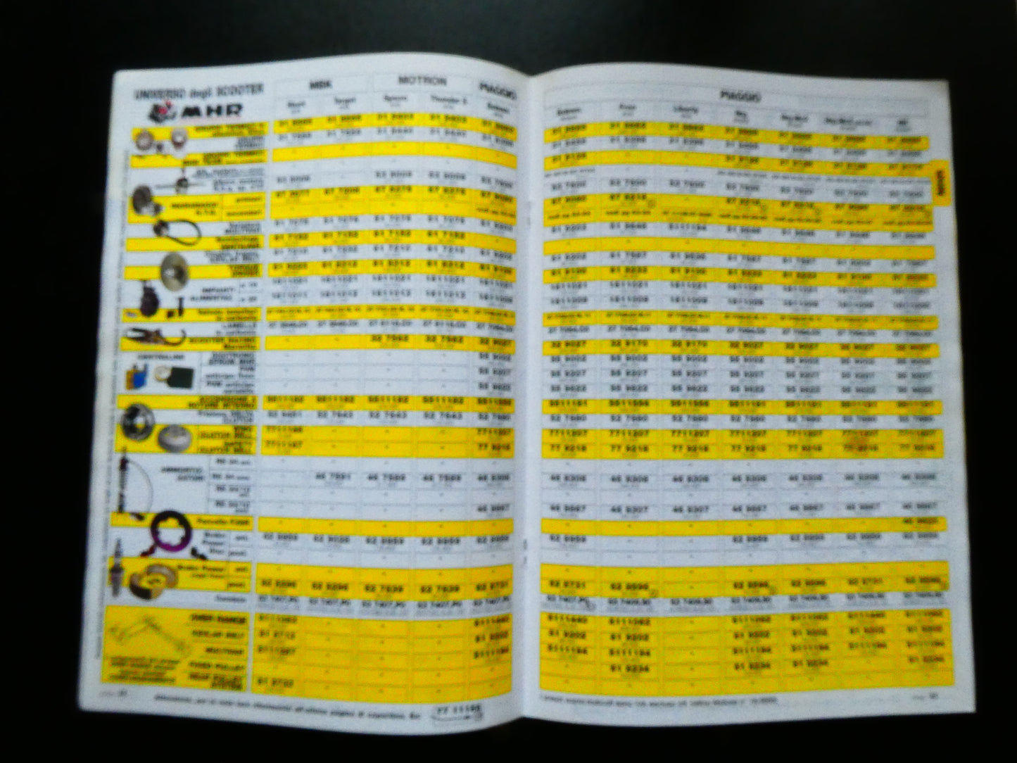 per malossi catalogo scooter  2000 cilindro gruppi termici variatori universe of the scooter