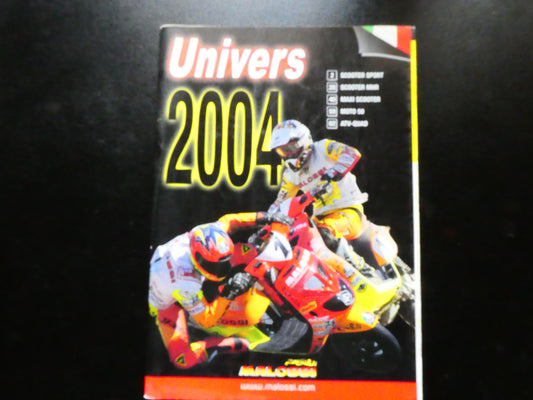 per malossi univers catalogo 2004 mhr scooter sport maxi scooter moto 50 atv quad