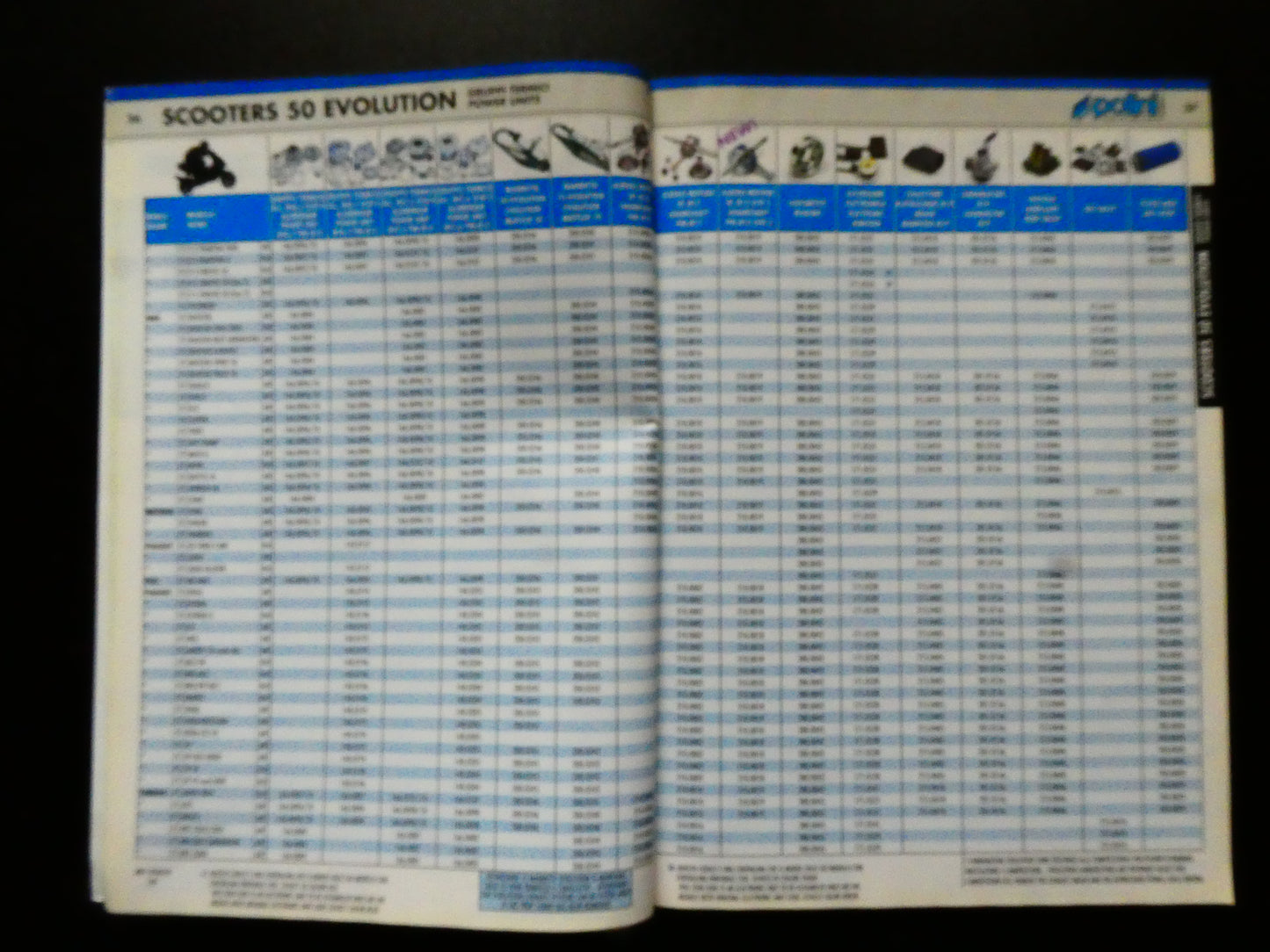 per polini catalogo 2008 n 13  ricambi cilindri marmitte variatori scooter ciclomotori piaggio zip